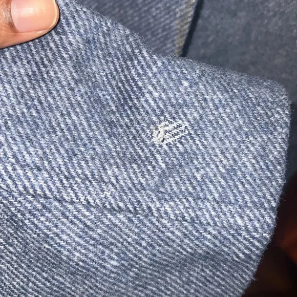 Theory Wool Blend Coat size P- Mid Blue - Flaw - Picture 8 of 9